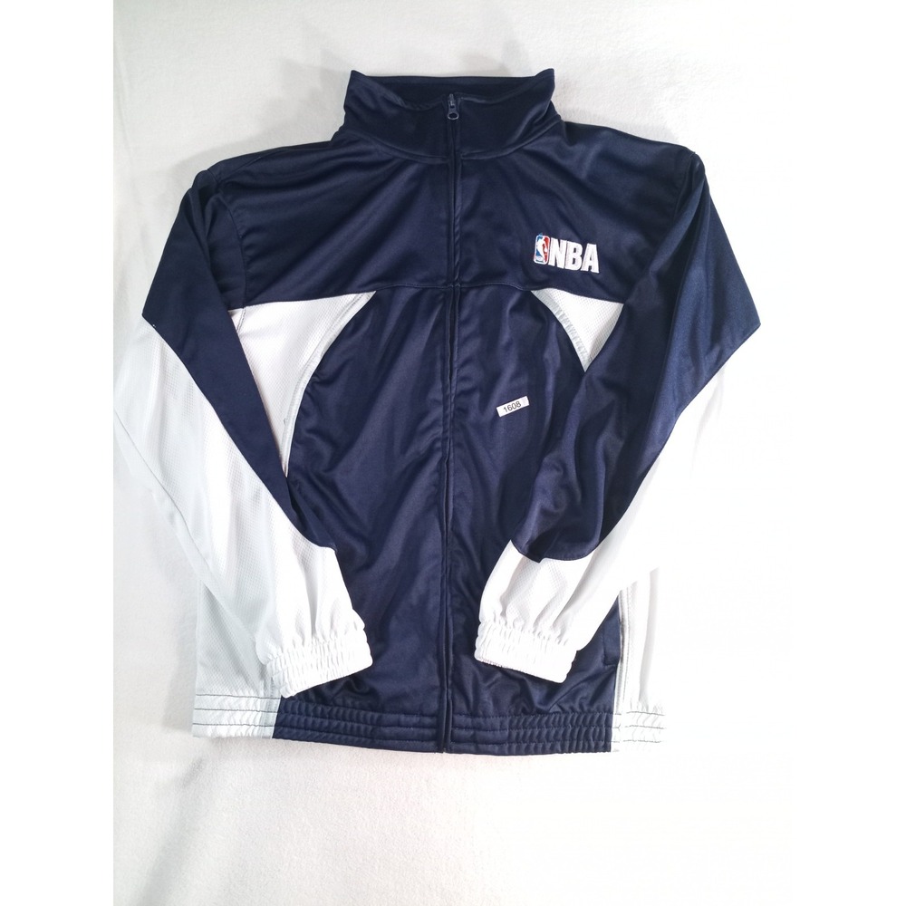 NBA Elevation Track Jacket Mens Medium Navy White Full Zip Athletic (1608)